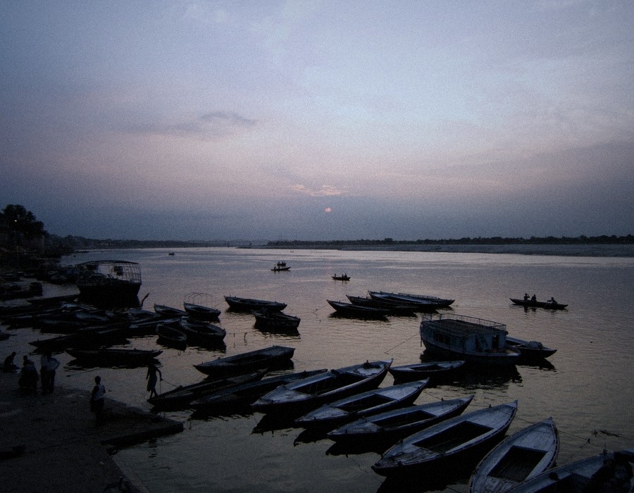 Boats at sunrise